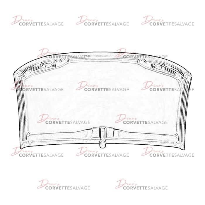 C5 Used Fiberglass Targa Top Assembly 1997-2004