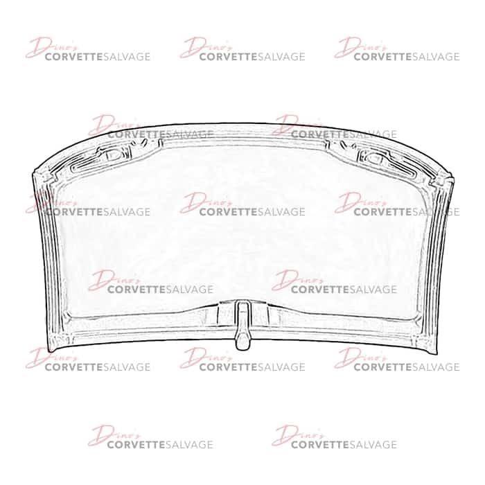 C5 Used Fiberglass Targa Top Assembly 1997-2004