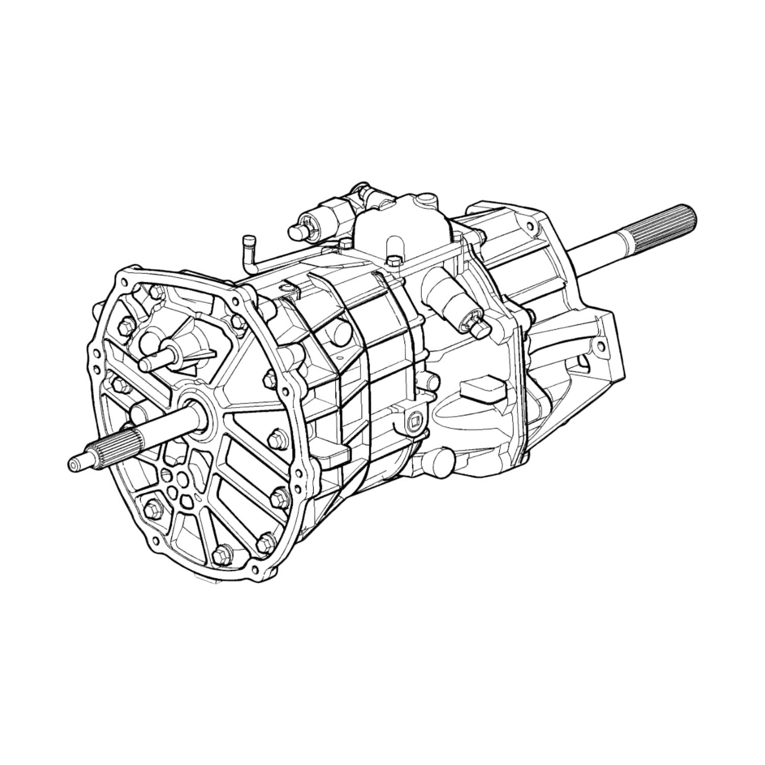 C6 Used 6-Speed Manual Transmission (without Cooling) Assembly 2008-2013